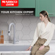 Mairbo (MARBOO) imported quartz stone sink large single tank kitchen wash basin granite dishwasher ash under counter basin MS570 [71*45] 565 package D: 9207 preferred configuration