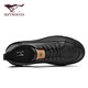 Septwolves men's shoes winter 2025 new business casual shoes men's thick-soled wear-resistant work shoes retro trendy casual leather shoes for men black 40