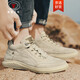 
CALIFBULL spring and summer men's shoes fashion casual shoes boots men's high-top Martin boots non-slip wear-resistant labor protection work shoes men 983 sand color plus cotton 42