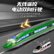 Jueqiao Hochgeschwindigkeits-Eisenbahnspielzeugzug Kinder Simulationslegierung Elektrische Fernbedienung Fuxing Hochgeschwindigkeits-Eisenbahnmodell für Spielzeugwagen-Legierung Fuxing Drei Abschnitte-Silver + Round Track