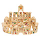Sangetian (Sangty) Kinderbausteine ​​intellektuelle Puzzle -Form -Bausteine ​​zusammengebaut Spielzeug 100 Spielzeug für kleine Kinder, Jungen und Mädchen (2909) 100 Gemüse, Obst und Tiere Bausteine