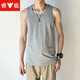 
Yalu 3-piece men's vest for men 100% pure cotton sports base sweat-absorbing trendy sleeveless sweat shirt men [black + white + gray]-pure cotton style 2XL Recommended 120-150Jin [Jin equals 0.5 kg]