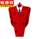 
Hengyuanxiang middle-aged and elderly blessing cardigan sweater in the year of zodiac big red cardigan men and women couples 100 wool thickened sweater jacket men's jujube 2XL 180