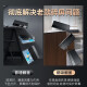 轻夏磁吸翻盖华为mate50pro手机壳新款真皮皮套智能视窗免翻盖接听镜 华为Mate50-隐形磁吸优雅黑高端