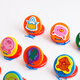 ORF Instrument de percussion pour enfants Kindergarten en bois en bois à trois phrases en demi-clic de la table ronde de danse de danse bébé toys grenouille haut-parleur (1 paire) plastique