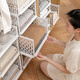 Lilang wardrobe storage artifact drawer dormitory cabinet storage box shirt layered partition clothes wardrobe storage 4 high-end medium (medium style) can be stacked storage