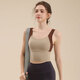 Shethiman Sports Rear for Women a prueba de choque de choque fijo Copa Fitness sujetador reunido con chaleco de yoga de yoga
