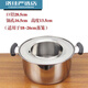 Kommerzieller Edelstahl Xiaolongbao Stall Dampfer Gasinduktionskocher Dampfer Gewerblicher Stall Drei-Loch-Topf-Dampfer Bottentopf 40 Zoll 40 Einlochtopf + Topf Ring Dampfer Außendurchmesser 14-3881 Zoll