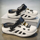 Hongxing tong ke broken size boys's cave shoes 2025 Spring Новые детские липкие тапочки средне-биг-мальчик с серым голубым голубым стилем
