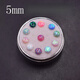 Opal Ring Opal Round Flat Bottom Smooth Semi-circular Face Loose Stone 5mm (op06)