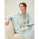 Fan Silan Sommer-Strickjacke dünne Frauenhemd zweiteiliger Sonnenschutzhemd Rock Set 24FS12126 Glacier Blue Shirt S S