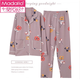 
Modal pajamas women cotton middle-aged mother long-sleeved spring and autumn cotton mother-in-law spring and summer middle-aged and elderly home clothing set 9923 M Recommended 80-100 Jin [Jin equals 0.5 kg]