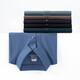 Lomon Lomon Polo T-shirt à manches courtes pour hommes à manches courtes Mentes Médien Business Silk Casual Summer Thin Malfreved 1421 Bleu ciel + 1421 Grey Green One Taille M
