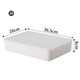 Yushe plastic sundry storage box with lid large storage box household plastic clothing storage box snack book storage box N5 size with lid (36.5*26*24cm)