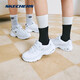 Skecher kleiner weißer Bär atmungsaktives Paar Männer kleine weiße Schuhe erhöhte dicke Sohle vielseitig Retro lässig Daddy Schuhe Sportschuhe Sport Schuhe