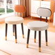 
Kunfeng dressing chair master bedroom dressing table chair with backrest office casual stool household dining chair reception chair light gray [simple style] without backrest