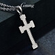 GsunGPT950 platinum men's three-dimensional cross pendant platinum simple pendant fashion personalized women's chain pendant priced by gram, contact customer service before bidding
