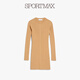 Sportmax selection benefits women's slim round neck dress 2326014106 camel XS
