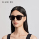 
Gucci (GUCCI) square frame slimming glasses Gucci sunglasses women driving sun protection sunglasses men luxury glasses Gift GG0637SK-001 black