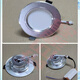 Xuankashi downlight LED intégré salon plafonnier avec prise 2,5 pouces 7,5 trous plafonnier avec prise de connecteur blanc + argent - gradation tricolore 2,5 pouces 3W / diamètre extérieur de la lampe 10 cm