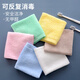 Shantou Lincun Kindergarten Class A pure cotton solid color towel infant square towel with lanyard 25cm soft absorbent mouth wipes and saliva towel Snowflake White (Class A 10 pieces) No fluorescent no armor 25x25cm