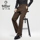 Goldlion Autumn and Winter New Men's Casual Pants Business Suit Pants Sheep Wool Straight Pants No-Iron Men's Fashion Black 81121 Black 81121 30