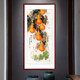 Youxian Wufu Gourd Hanging Painting Porch Decorative Painting Chinese-style Traditional Chinese Painting Entry Porch Corridor Aisle Vertical Ink Painting Fulu Mantang (right-angle rosewood color) solid wood with frame 123*63 cm