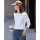 Demana Classic Simple T-shirt Spring and Autumn Round Neck Pullover Basic Bottoming Long Sleeve T-shirt for Women