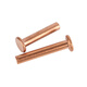 Baodefeng copper flat head solid rivet GB109 flat cap copper nail hand hammered willow nail copper nail national standard accessories M2x3 400 pieces