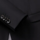 Siete marca Suit Men's 25 negocios de primavera y verano ropa formal fácil de hacer collar plano entrevista con chaqueta de traje 126JC70760 Negro 50 B