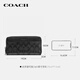
CoaCH (COACH) [Brand Direct Supply] Men's Black and Gray PVC with Leather Long Wallet Wallet 58112CQBK-FW