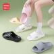 名创优品（MINISO）家居拖鞋男女情侣家用舒适浴室防滑防臭凉拖鞋夏 鹅蛋黄40-41