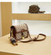 
Kangaroo Bag Women's 2025 New High-Quality Fashion Casual Crossbody Bag Small Square Bag Versatile Shoulder Bag Women's Bag Dark Brown Bear