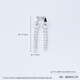 Gaibaolou New Products for the Year of the Snake PT950 Platinum Earrings Zodiac Snake Platinum Earrings Snake Bone Earrings Snake Tassel Earrings 7.07g Pair