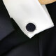IFSONG Meisong Men's Cufflinks French Shirt Cuff Pins Men's Simple Shirt Cuff Buttons Cuff Pins Gift Box Double Moon Starry Sky XK1733A