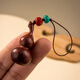 Sandalwood Gourd Keychain Pendant Creative Cinnabar U Disk Mobile Phone Mobile Phone Men and Women Car Key Chain ring Ring Simple Hanging Ornement Ebony 11303