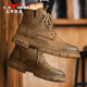 Bull Family Martin Boots Men's British Style British Spring y Autumn Retro Retro Old High-Top gruesas Botas Botas de trabajo para hombres Brown 42