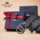 Redce Amangni British Armani Belt Belt Belt Top Dix International Brands 2024 New 100% Pure Cow Wide Belt 6628 Color de pistola [Light Luxury and Versatilile Business e informal] 130 cm Por favor contáctenos para obtener detalles para el cambio de longitud