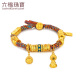 Liufu Jewelry Fuman Heirloom Holdea de oro amigable para la familia y pulsera de oro de color oro Pulsero de oro PULCELADO MENOS F63TBGB0122 42.62 gramos (incluido el costo laboral de 3,878 yuan)