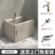 Simple stone marble outdoor mop pool courtyard home balcony mop pool outdoor washing mop basin floor-standing integrated mop pool German beige 58*38*40cm+all copper faucet