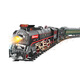 Shixia Fernbedienung Retro Dampfzug Hochgeschwindigkeitsauto Model Boy Toy Children Kinder Green Train Car Educational Toy 629b05 [CAR BOOD + 5 Auto + Leichtes Auto] Fernbedienungsversion Dampfzug Zug Lithiumbatterie