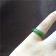DL 1998 Fat Donglai Quality Tianlan Hetian Jade Ring Jade El anillo anillo liso de Jade Ping Ping An Ann Yang Green Apple [No. 16835] Diámetro interno 18.8 mm