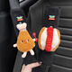 Nanzhi Automobile Safety Belt Shoulder Guard Cute Creative Car Insurance Belt Cover Anti-neck Car Interior Decoration Men and Women TOY French Fries + Hamburger Spoon (Pair of One Pack)