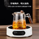 Xuanshitang teapot glass side handle pot high temperature resistant teapot household tea water separation thickened teapot glass tea set set wooden glass pot 600ml 600ml