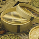 Sailotohui customized home-made solid heightened bamboo steamer, smooth and strong all-bamboo steamer thick bottom bamboo steamer drawer, outer diameter 36 cm, solid heightened thick bottom three cages and one lid with heightening ring