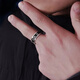 Shui Yunmiao Roman numeral rotating ring for men, trendy and trendy titanium steel ring, men's fashionable ring for boyfriend, Roman numeral rotating ring, size 8