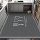 Xuxian floor mats, kitchen floor, stain-resistant mats, household anti-slip carpets, water-absorbent and oil-proof, large-area custom-made foot mats, versatile cutlery, 140*180cm, waterproof and anti-scalding