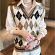 
Commander Bear knitted vest wears a new female-sex sweater fat mm knitted wears a loose horse clip lazy style black 9901 single-piece vest 5XL size 200-230Jin [Jin equals 0.5 kg]