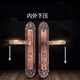 Huili custom door handle old-fashioned lock red bronze door handle inner lock entry door lock thickened aluminum alloy door handle A type dual-active 45-55mm left inner with key