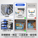 
OULIN (OULIN) [package installation] Kitchen sink large single tank waterfall washing basin integrated basin nano 304 stainless steel nano gray 80*48/induction faucet 9903G